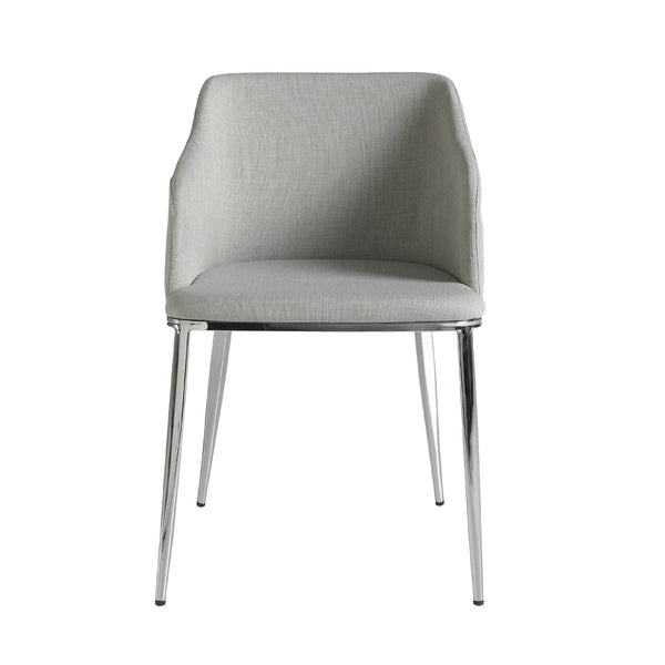 Chair in gray fabric