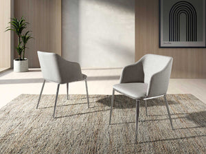 Chair in gray fabric