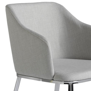 Chair in gray fabric