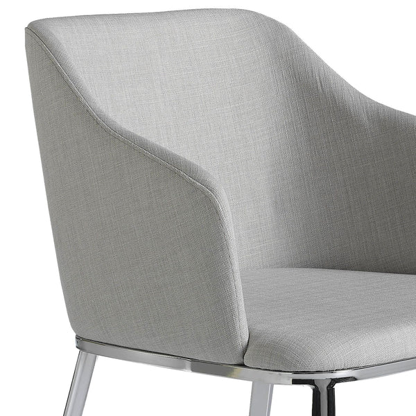 Chair in gray fabric