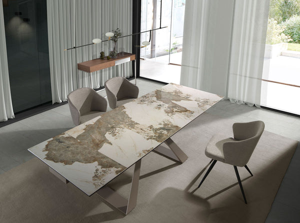 Chair in gray fabric