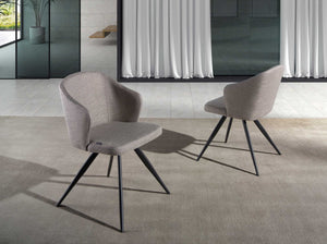 Chair in gray fabric