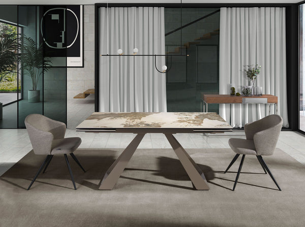 Chair in gray fabric