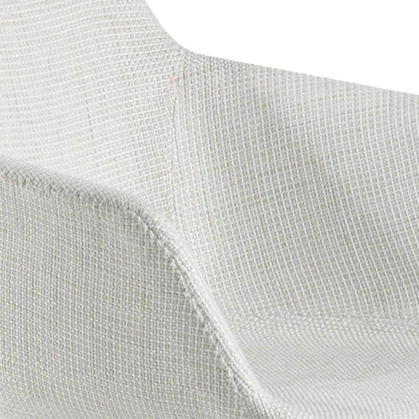 Swivel chair in beige fabric