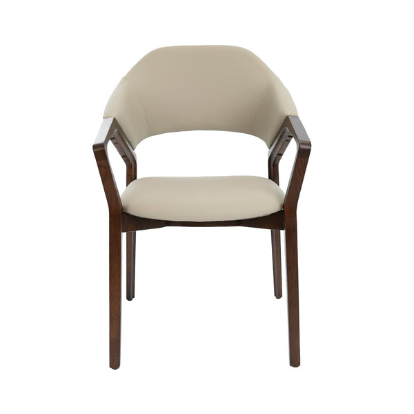 Chair in ecological mink leather