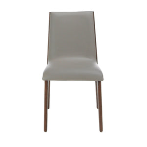 Chair in dark mink eco-leather