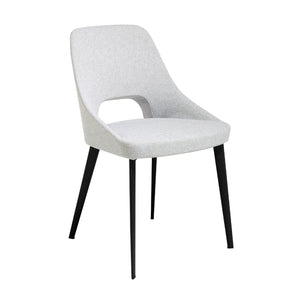 Chair in gray fabric