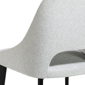 Chair in gray fabric