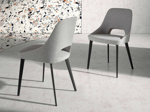 Chair in gray fabric