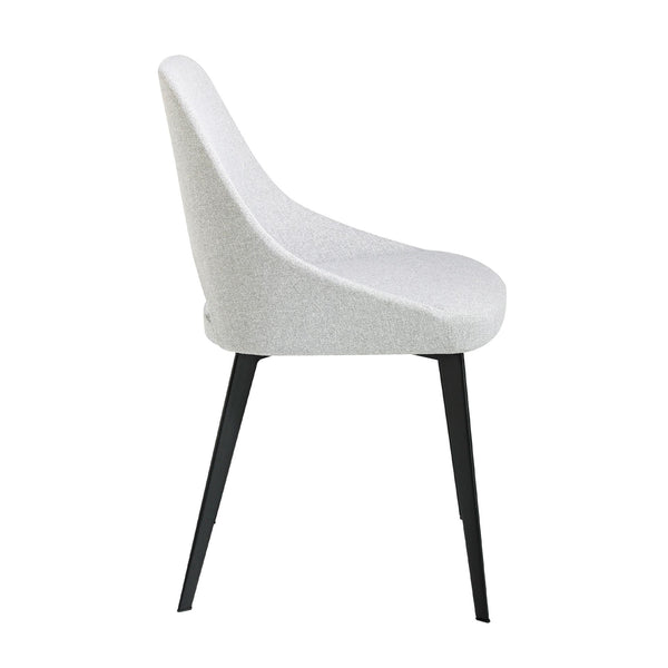 Chair in gray fabric