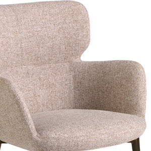 Chair in brown marbled fabric