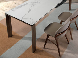 Chair in dark mink eco-leather