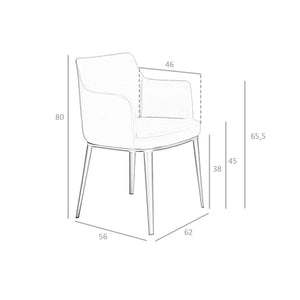 Mink fabric chair