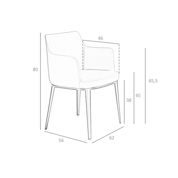 Mink fabric chair