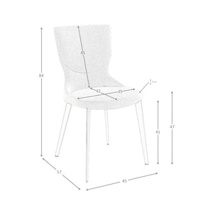 Chair in gray fabric
