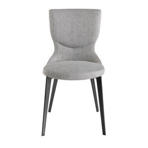 Chair in gray fabric