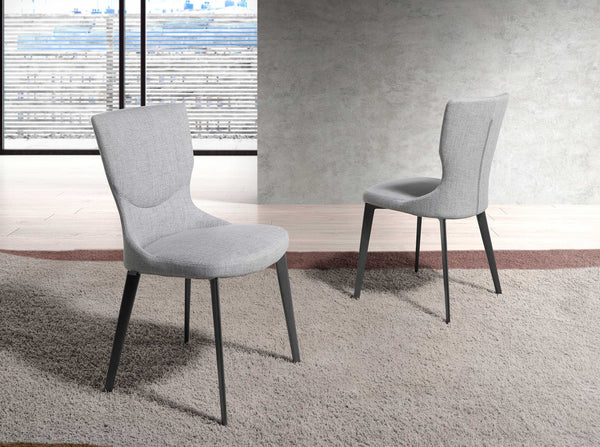 Chair in gray fabric