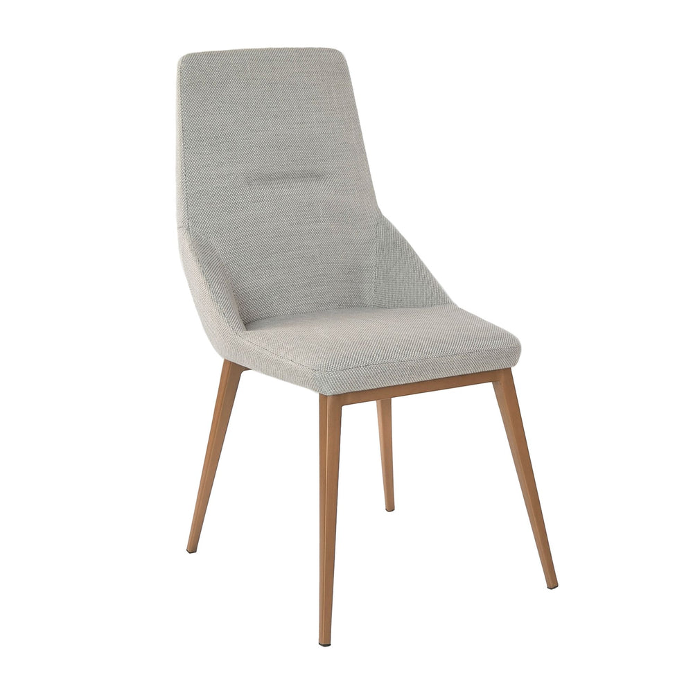 Chair in light gray fabric