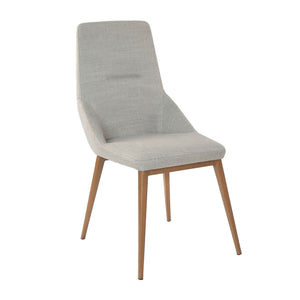 Chair in light gray fabric