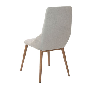 Chair in light gray fabric