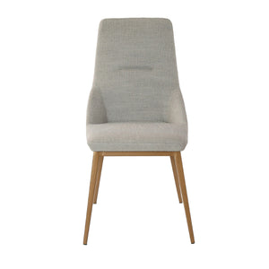 Chair in light gray fabric