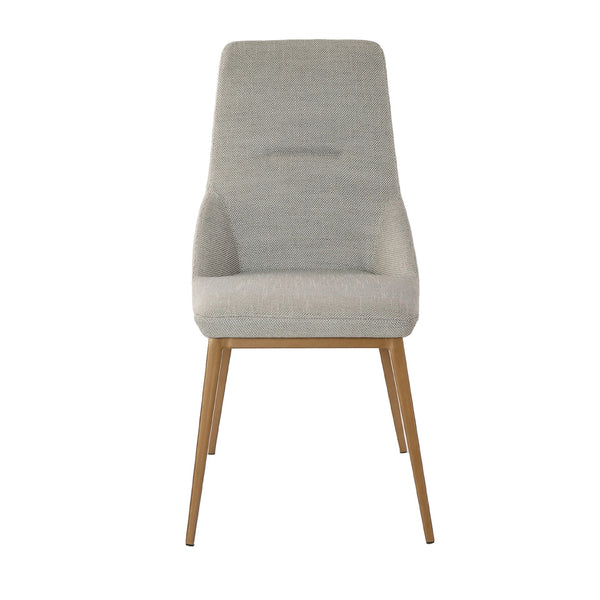 Chair in light gray fabric