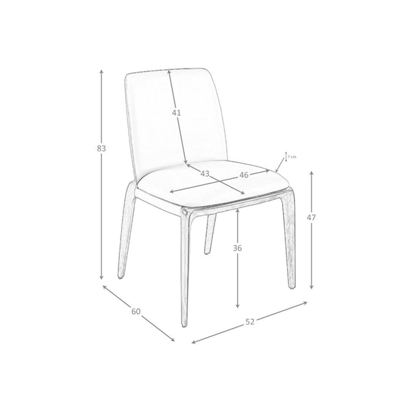 Brown eco-leather chair