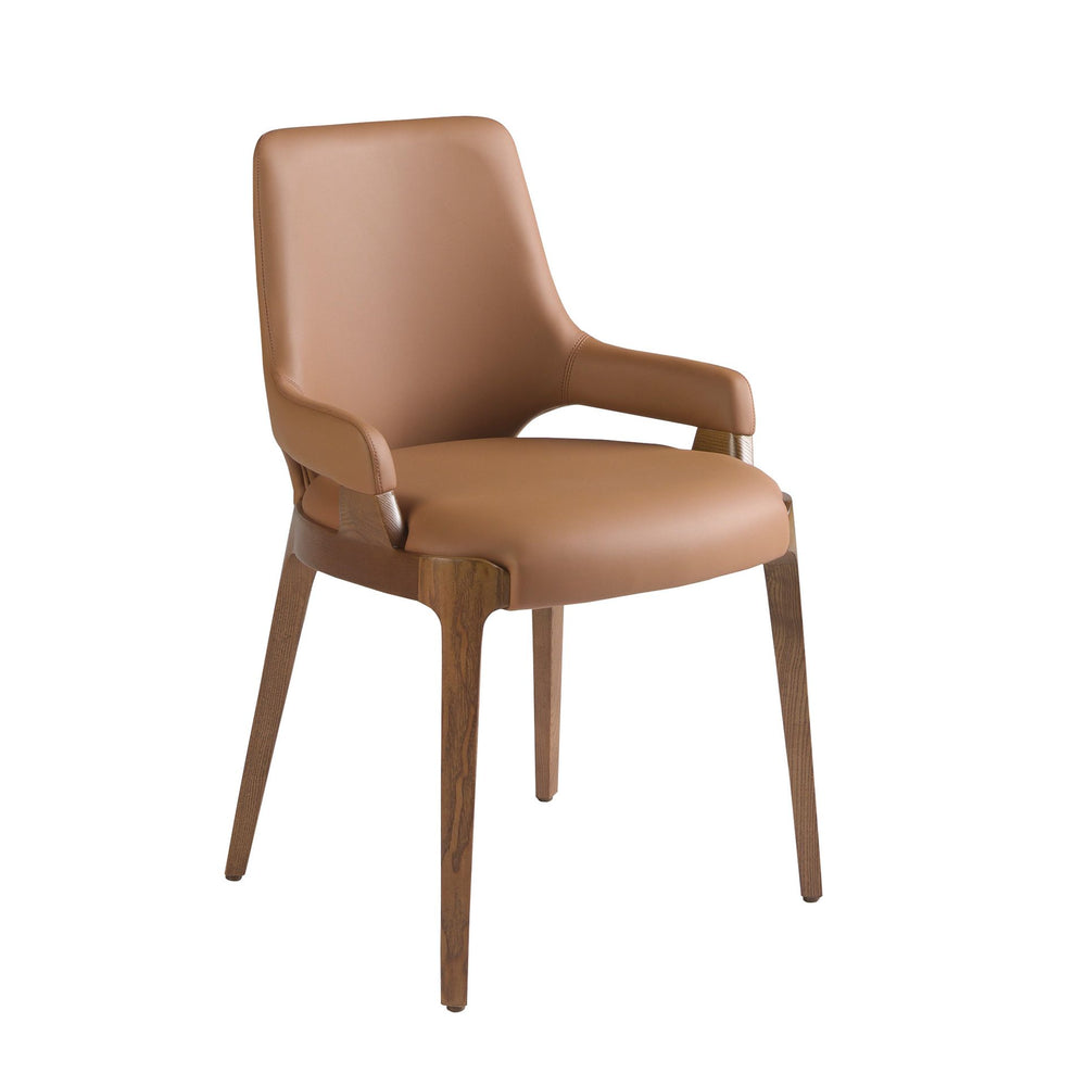 Brown leather chair