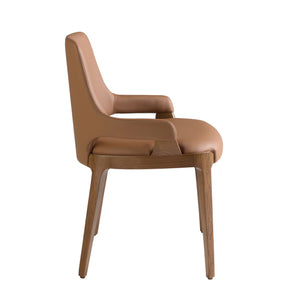 Brown leather chair