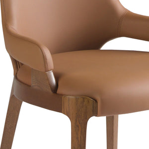 Brown leather chair