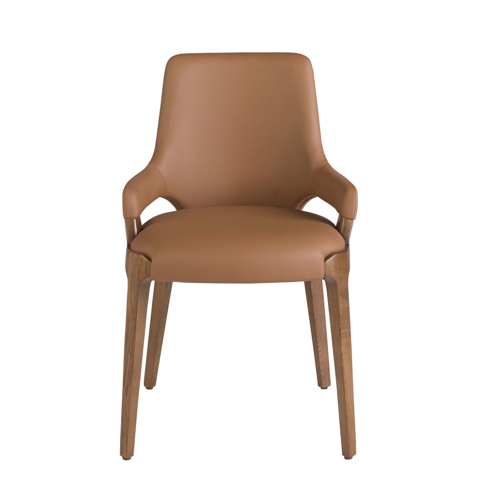 Brown leather chair