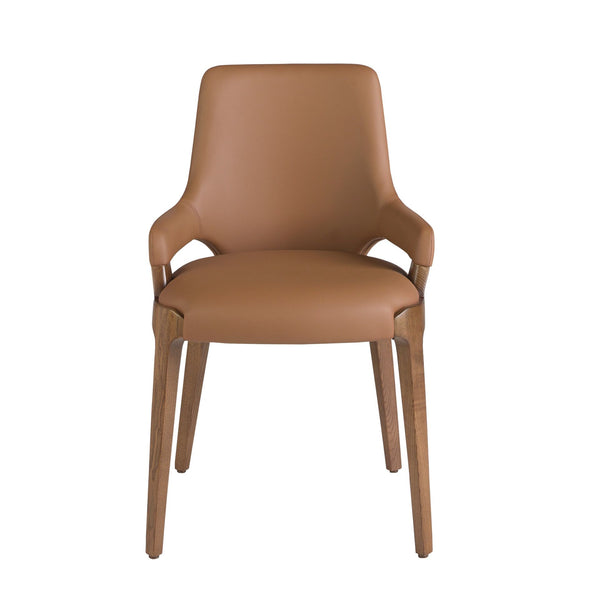 Brown leather chair