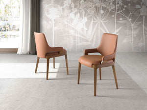 Brown leather chair
