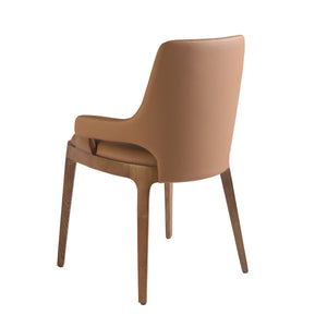 Brown leather chair