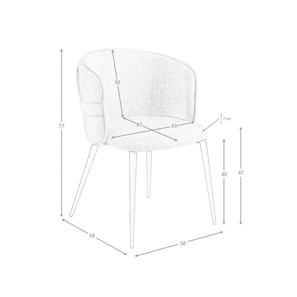 Brown fabric chair