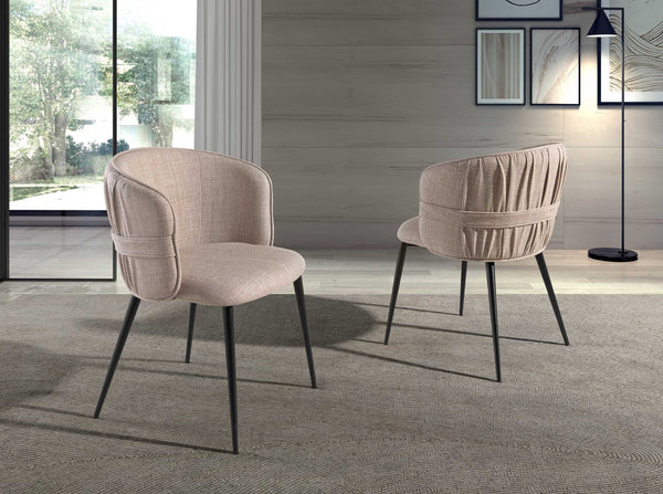 Brown fabric chair