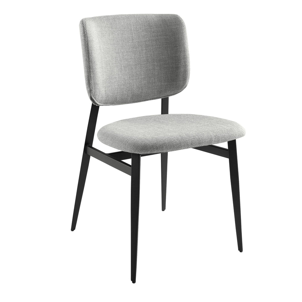 Chair in light gray fabric