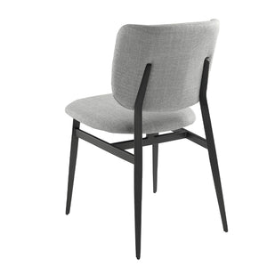 Chair in light gray fabric
