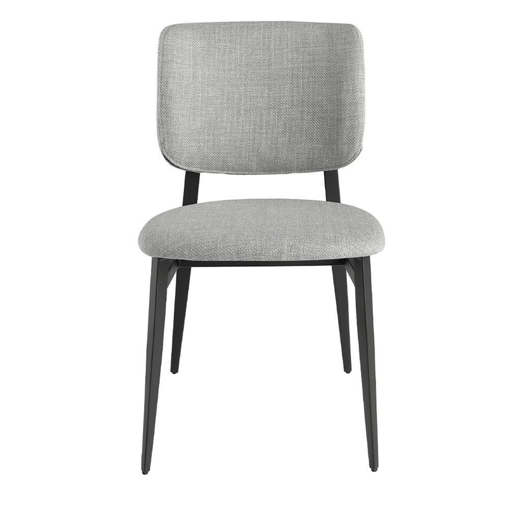 Chair in light gray fabric