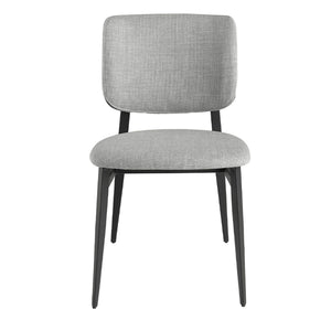 Chair in light gray fabric