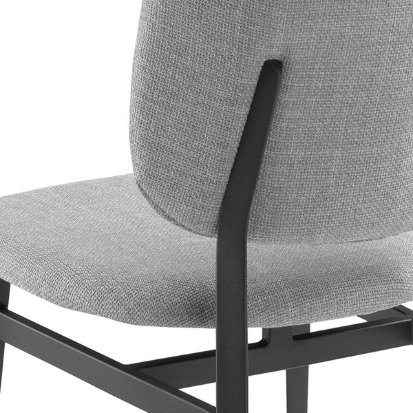 Chair in light gray fabric