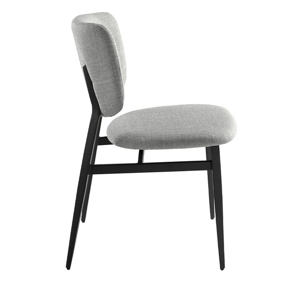 Chair in light gray fabric