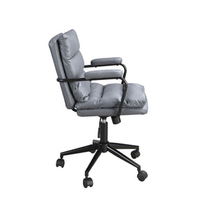 Gray fabric office swivel chair