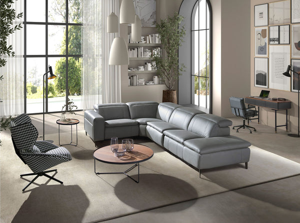 Gray fabric office swivel chair