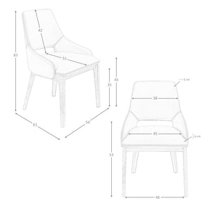 Brown eco-leather chair