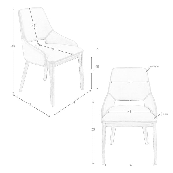Brown eco-leather chair