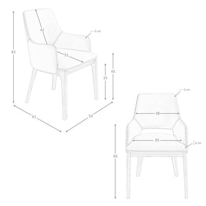 Brown eco-leather chair