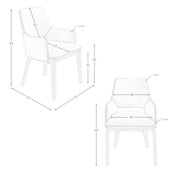 Brown eco-leather chair