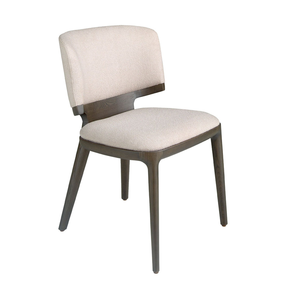 Chair in light gray fabric