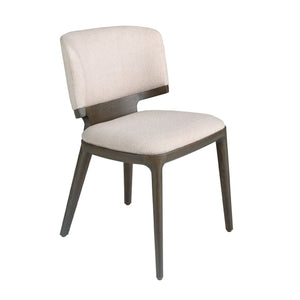 Chair in light gray fabric